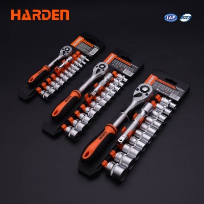 Oem/odm 13pcs 6.3mm 13pcs 10mm 12pcs 12.5mm Professional Chrome Vanadium Handle Socket Tool Set