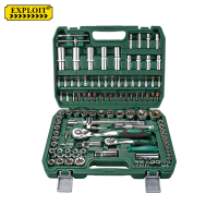 Professional Custom Heavy Duty Industrial Version Portable 108pcs Auto Car Repair Hand Tools Socket Wrench Set With Blow Case